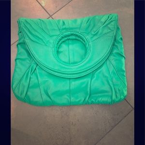 Golden Bleu Leather O ring Tote NEVER USED